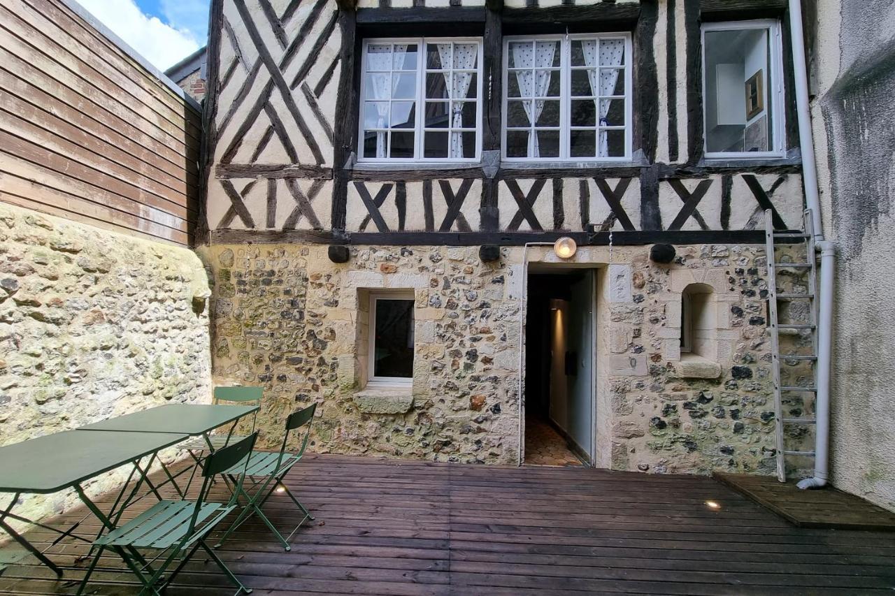 Villa La Terrasse Notre Dame - Casa di carattere - 4P - Centre Honfleur Esterno foto