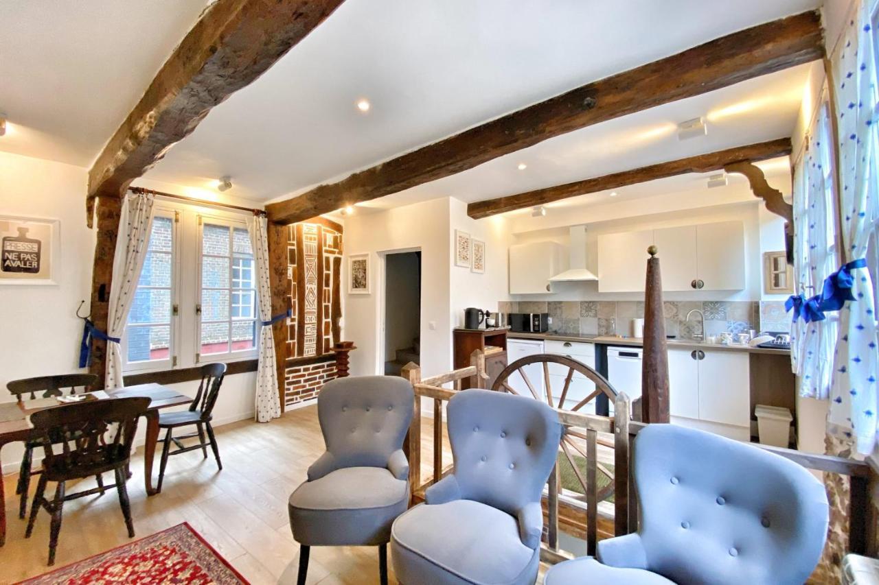 Villa La Terrasse Notre Dame - Casa di carattere - 4P - Centre Honfleur Esterno foto